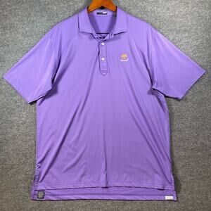 Turtleson Polo Shirt Men's XL Purple Short Sleeve Golf Stretch Outdoor